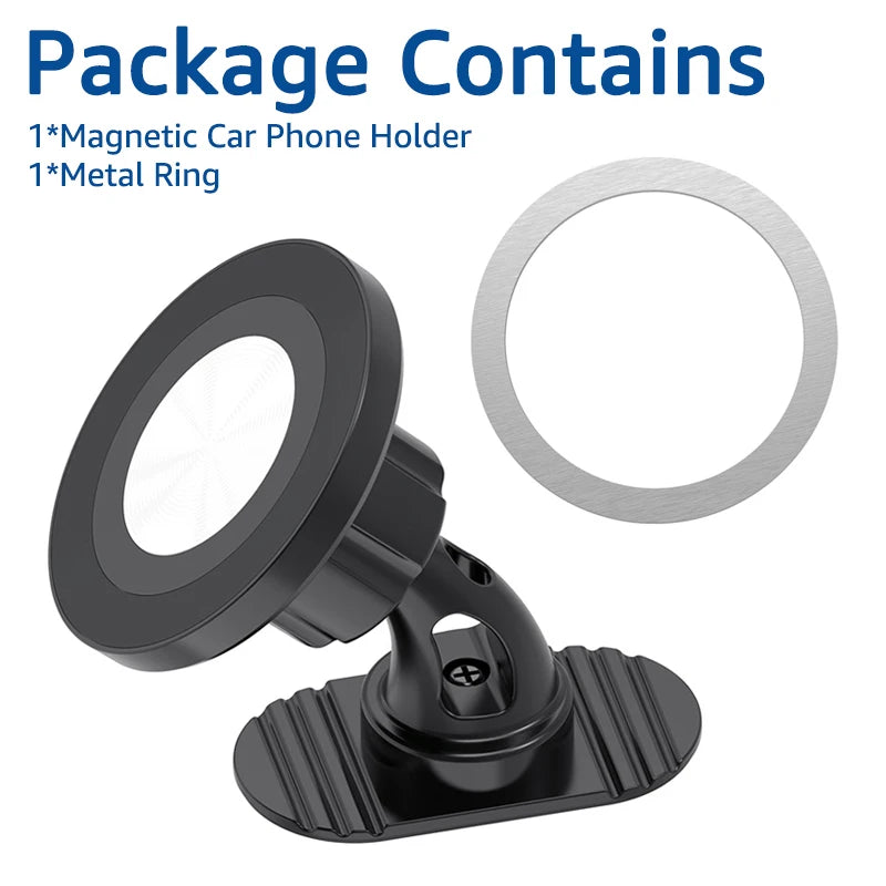 Magnetic Car Phone Holder for MagSafe Case Universal Car Dashboard Phone Mount 360° Rotation Magnet Mobile Phone GPS Brackets