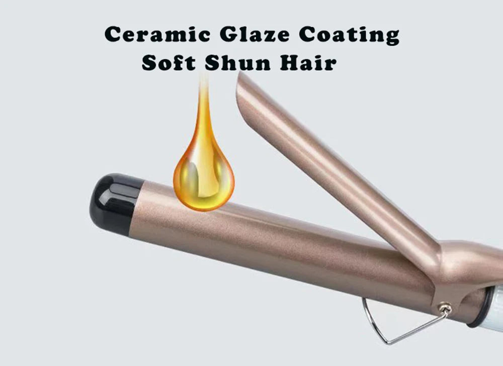 Hair Curling Iron 9mm 13mm 19mm 22mm 25mm 32mm 38mm Ceramic Hair Curler Electric Salon Styling Tool Crimping Iron