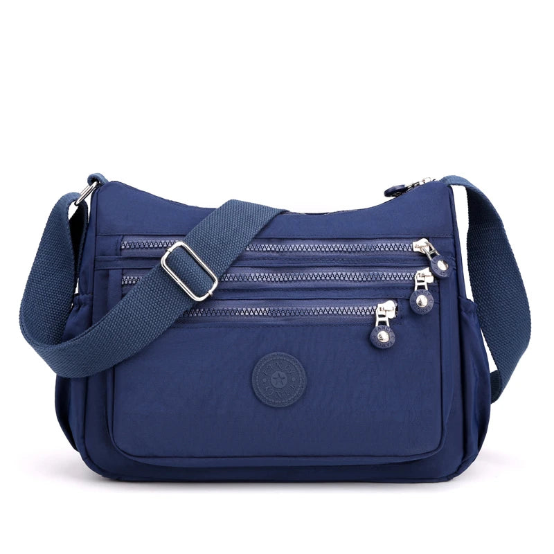 Women's Fashion Crossbody Bag - Lightweight and Casual with Fixed Strap and Zipper Closure-Perfect for Hiking,Cycling and School