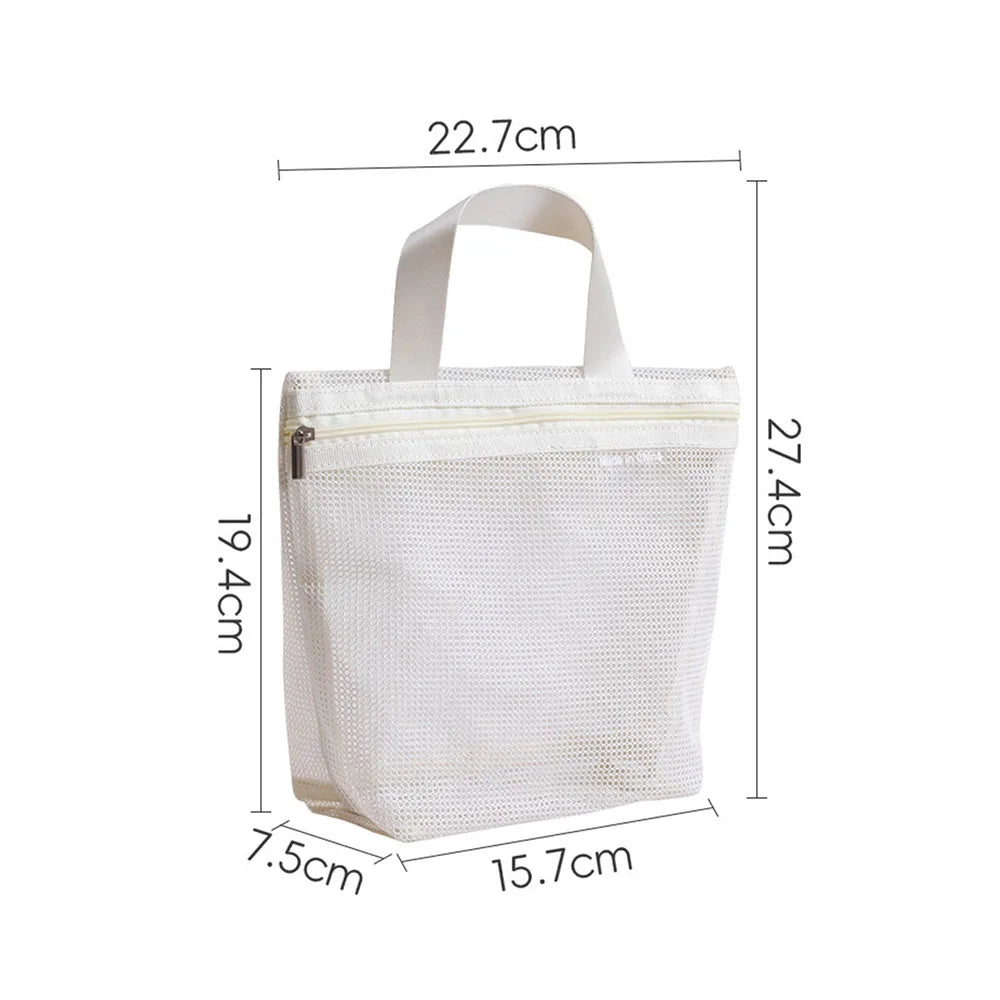 Portable Toiletry Storage Bags Mesh Travel Makeup Handheld Bags Makeup Underwear Storage Bag Travel Bag Toiletry Bag