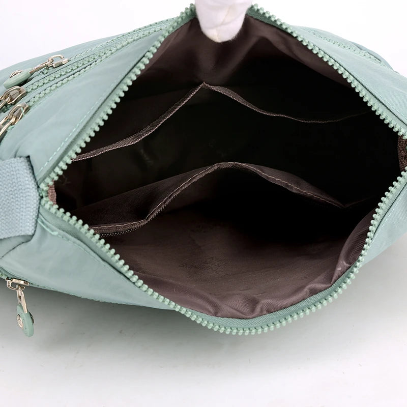 Women's Fashion Crossbody Bag - Lightweight and Casual with Fixed Strap and Zipper Closure-Perfect for Hiking,Cycling and School