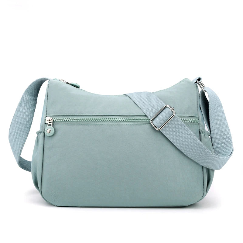 Women's Fashion Crossbody Bag - Lightweight and Casual with Fixed Strap and Zipper Closure-Perfect for Hiking,Cycling and School
