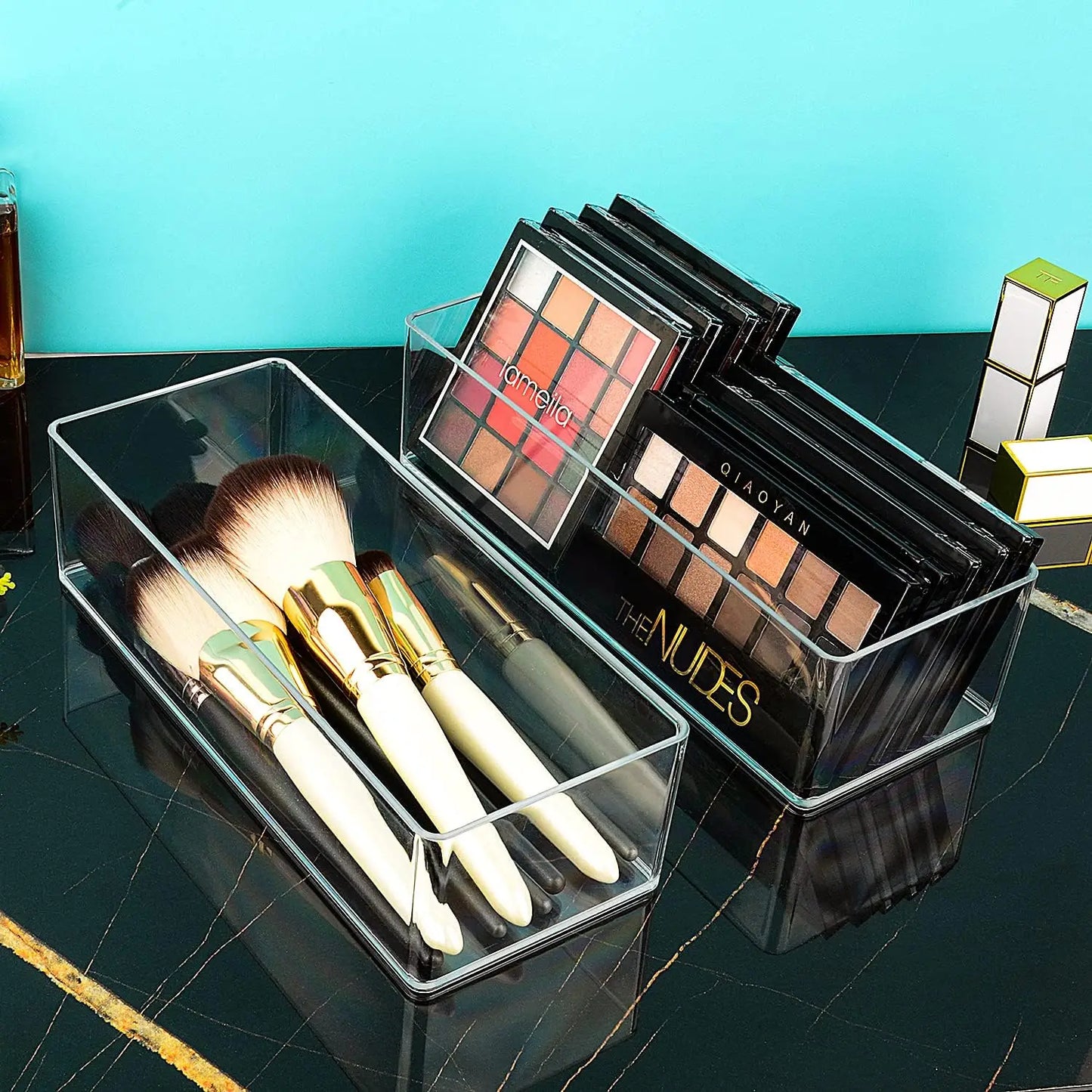 Makeup Organizer for Drawer, Makeup Organizer for Vanity, Countertop, Bathroom, Kitchen and Cabinet Storage Boxes
