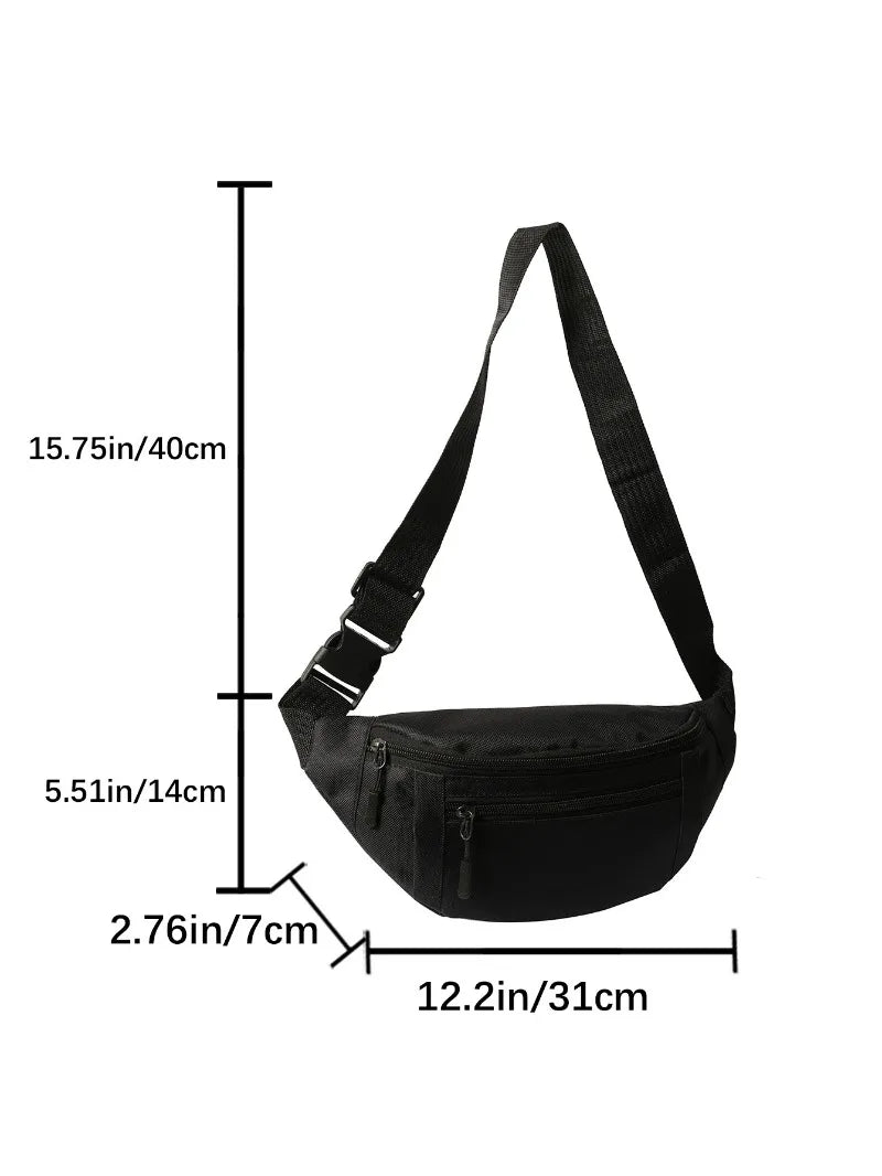 Fanny Pack Waist Bag Sports Festival Workout Traveling Running Large Crossbody Casual Hands-Free Wallets Waist Pack Phone Bag