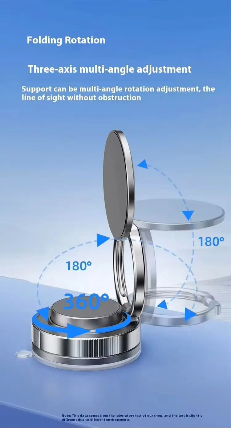 Magnetic Phone Holder for Car 360° Rotatable Foldable & Adjustable Magnetic Car Mount, Suction Cup Phone Holder for Car/Mirror