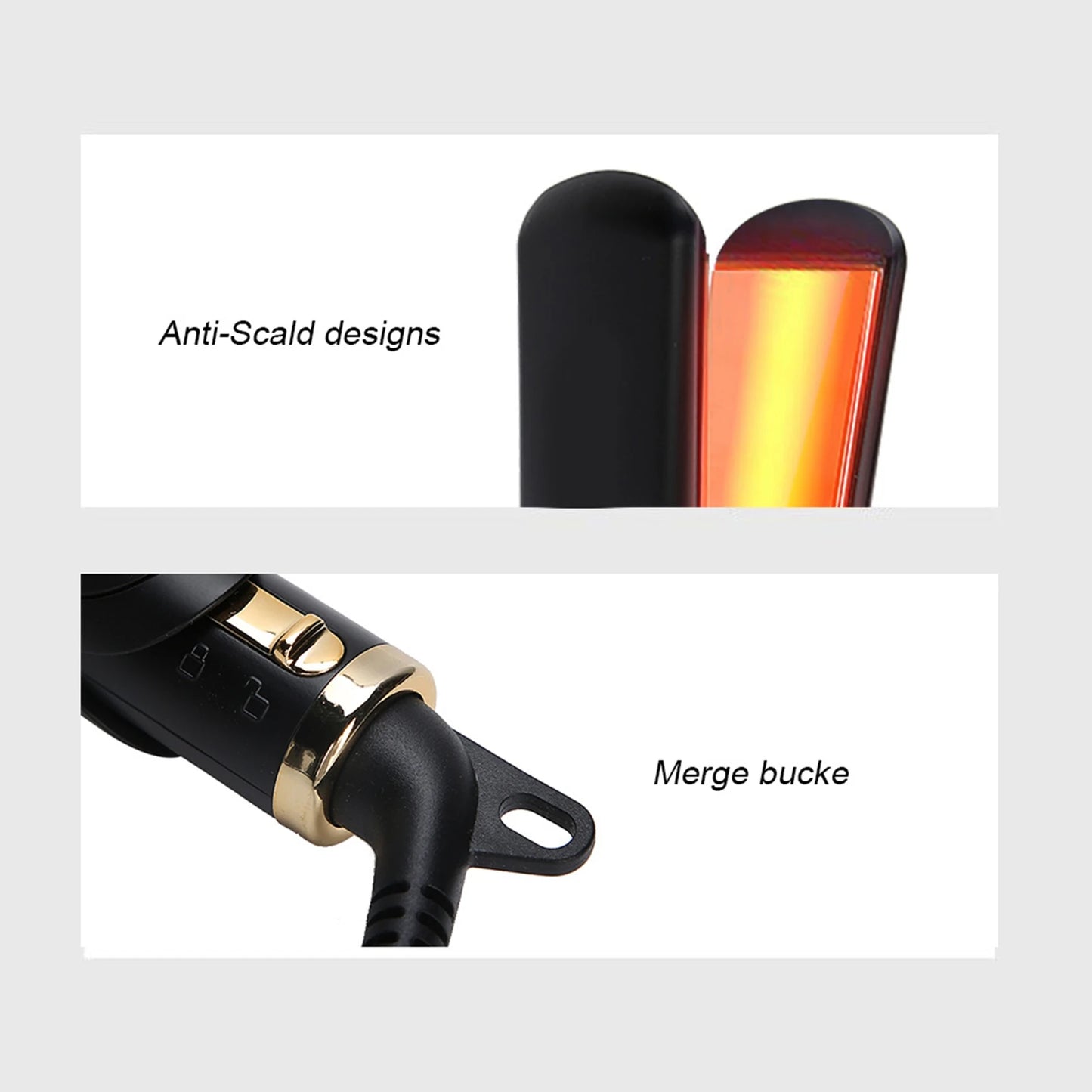 Electric Hair Straightener Hair Curler 55W 50-60hz ABS Professional Hair Styling Tool Hair Straightener for Salon
