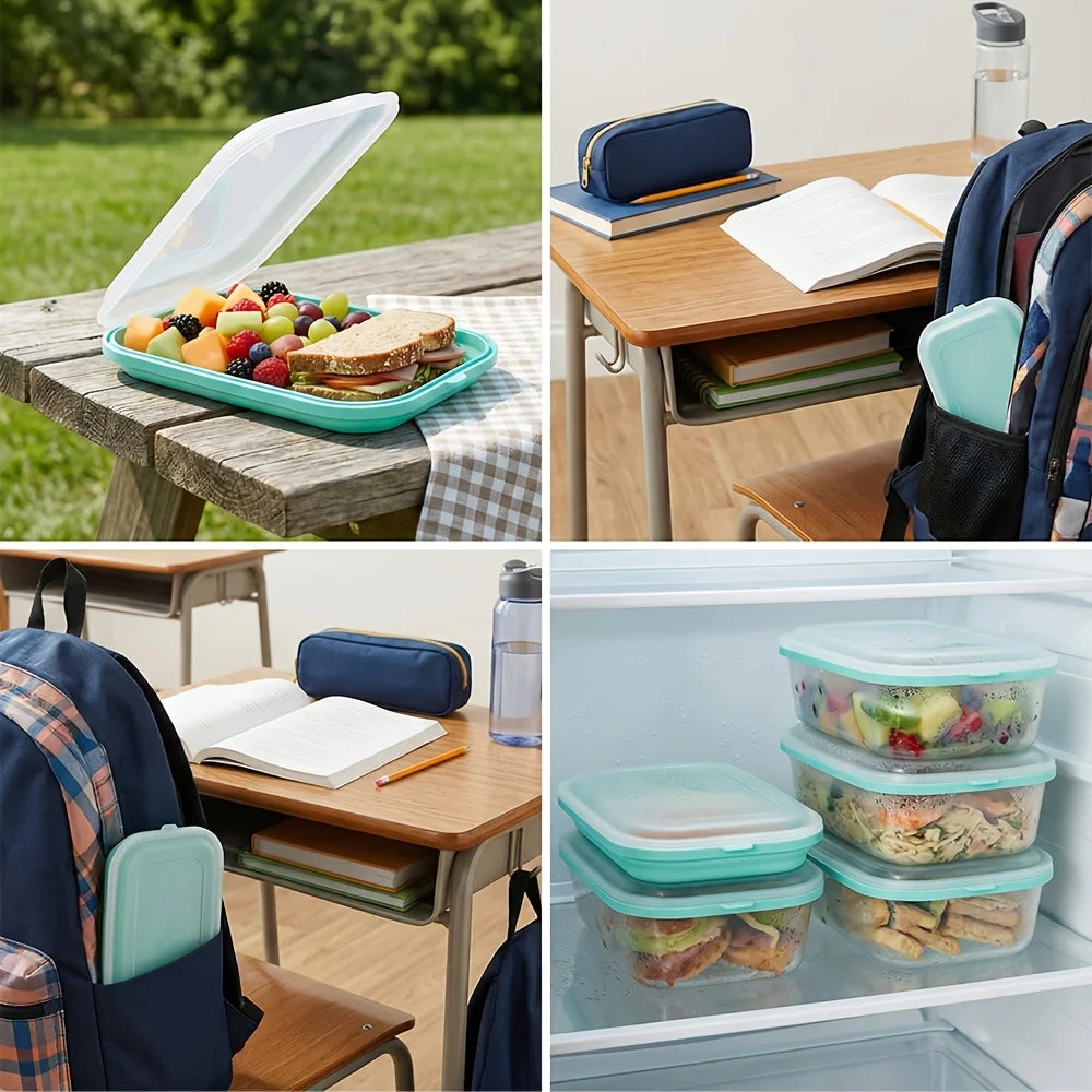 Silicone Food Storage Containers for Storing Various Ingredients, for Keeping Sausages, Cheese Fresh, Portable for Outdoor Use