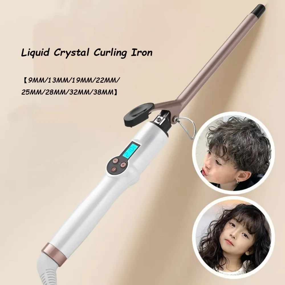 Hair Curling Iron 9mm 13mm 19mm 22mm 25mm 32mm 38mm Ceramic Hair Curler Electric Salon Styling Tool Crimping Iron