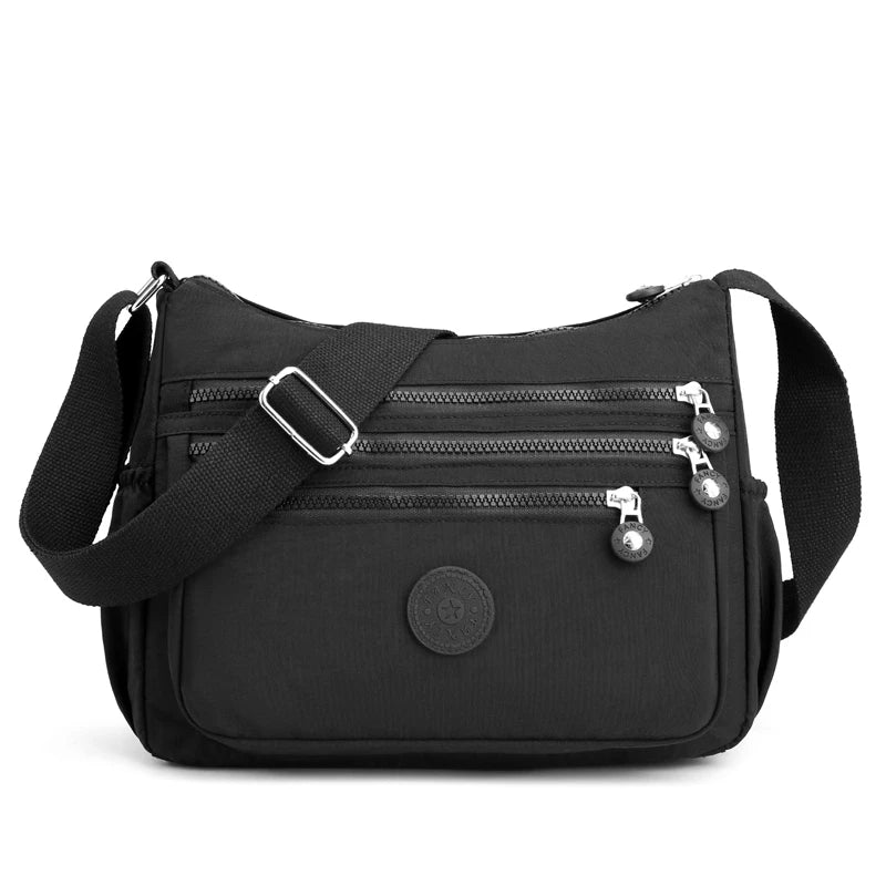 Women's Fashion Crossbody Bag - Lightweight and Casual with Fixed Strap and Zipper Closure-Perfect for Hiking,Cycling and School