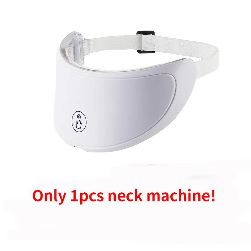 7 Colors LED Face Mask Beauty Machine Neck Part Mask LED Photon Facial Mask Repaired Skin Anti Aging Skin Rejuvenation Tool