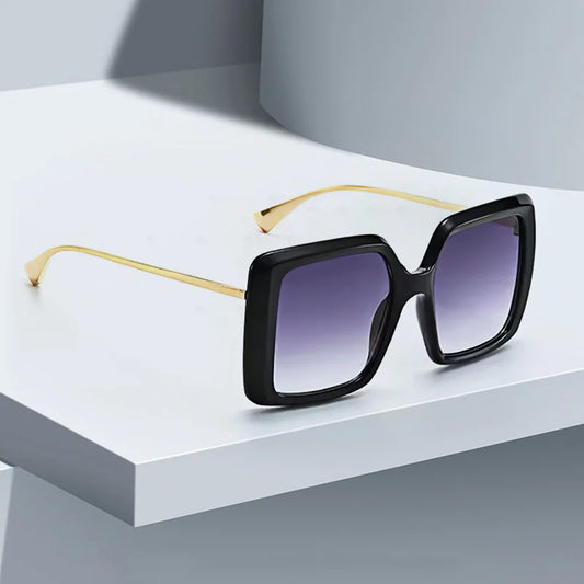 Vintage Trendy Sunglasses for Women Metal Frame Multi-color Gradient Fashion Glasses for Women Gifts for Friend Glasses Women