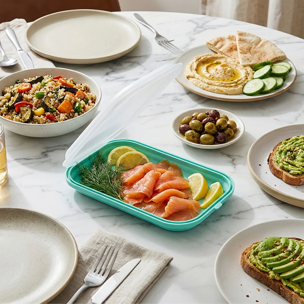 Silicone Food Storage Containers for Storing Various Ingredients, for Keeping Sausages, Cheese Fresh, Portable for Outdoor Use