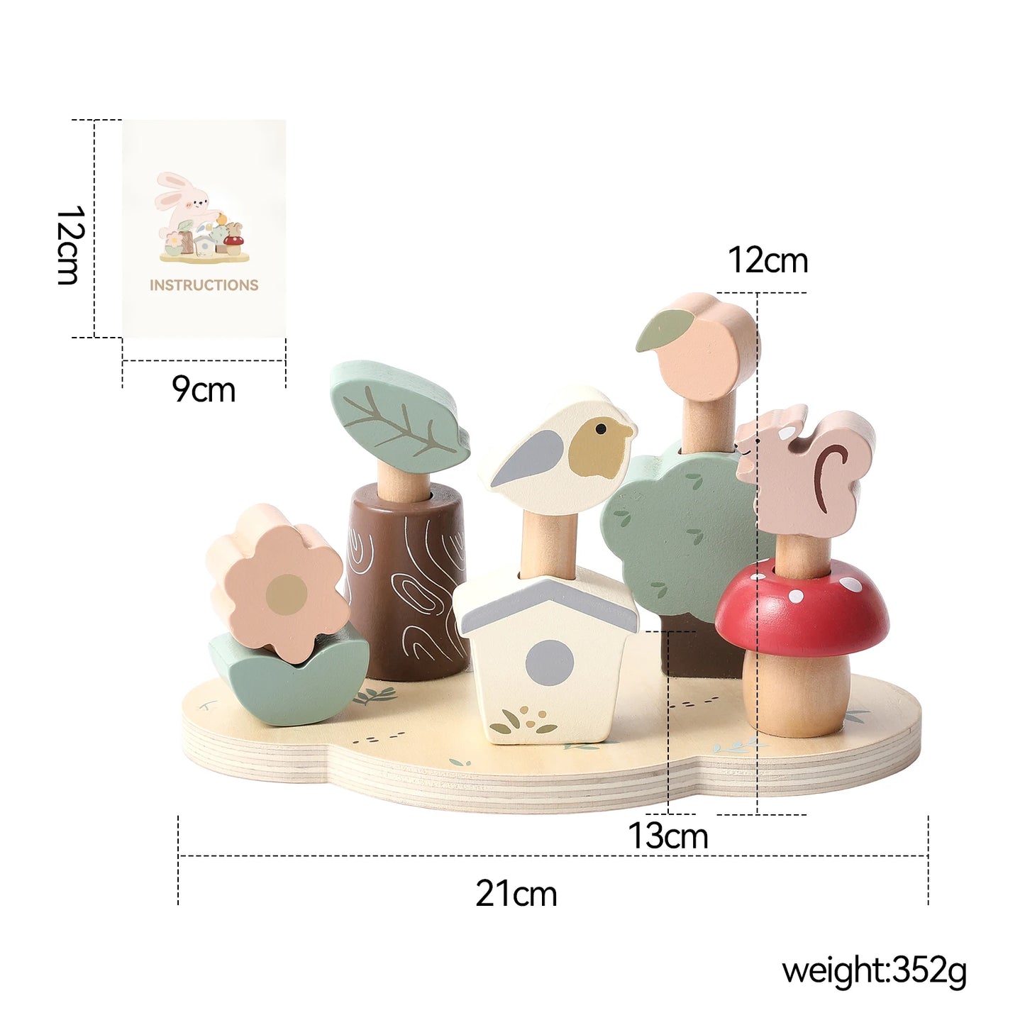 Baby Montessori Educational Toys Toddler Kids Creative Games Wooden Toys Set Plant Animal Funny Toys For 0-6 Year Old Children