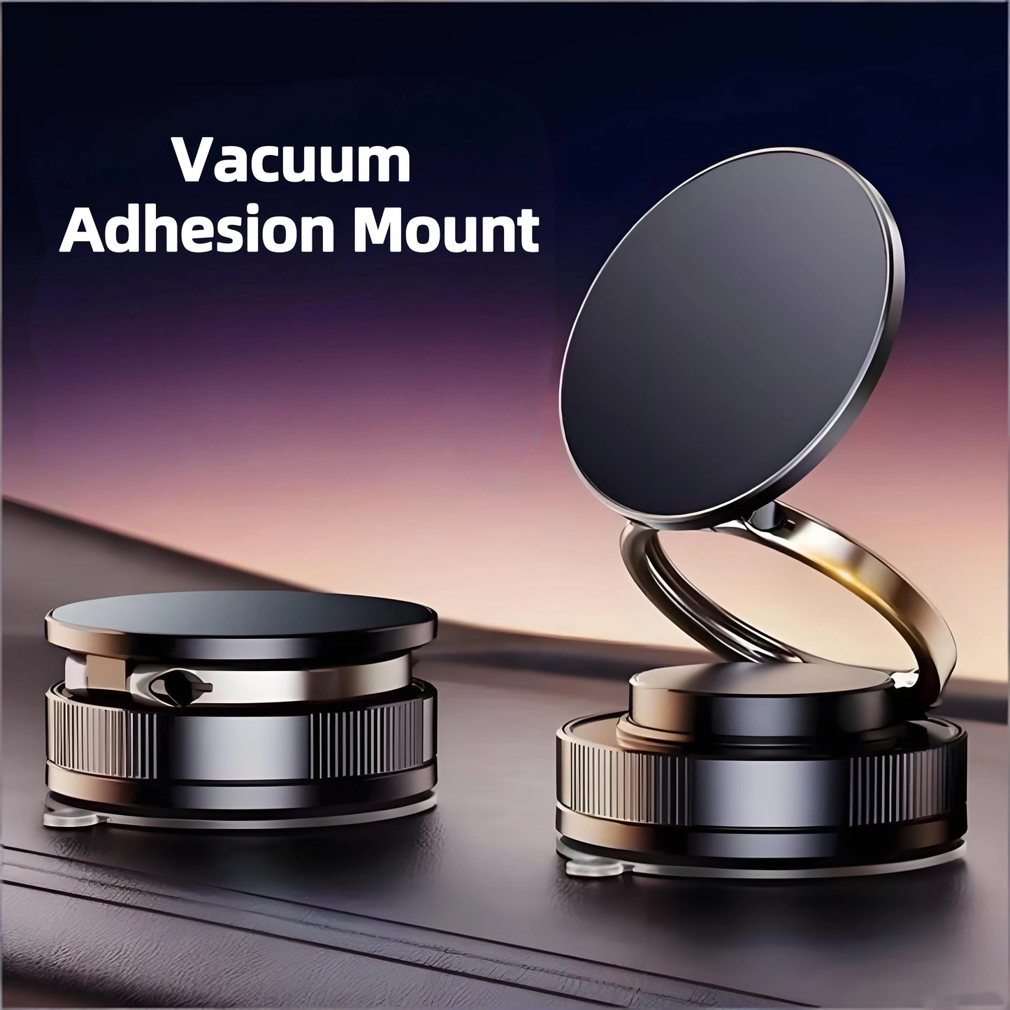 Magnetic Phone Holder for Car 360° Rotatable Foldable & Adjustable Magnetic Car Mount, Suction Cup Phone Holder for Car/Mirror