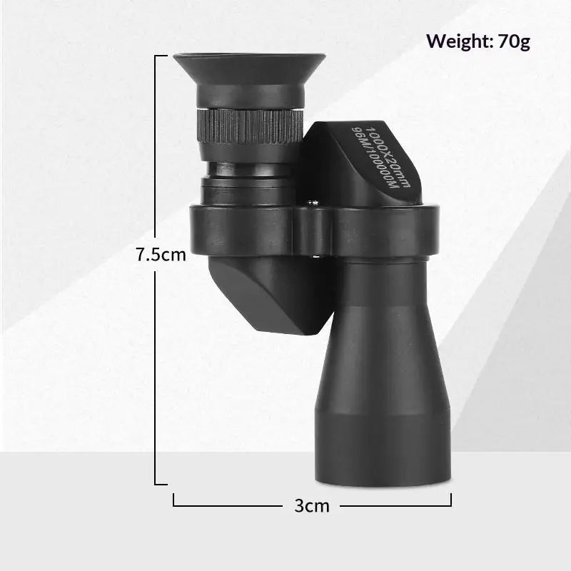 Outdoor Portable Gear Essential Equipment For Hiking Camping Travel 1000X20 Mini Pocket Monocular Clear HD View Lightweight
