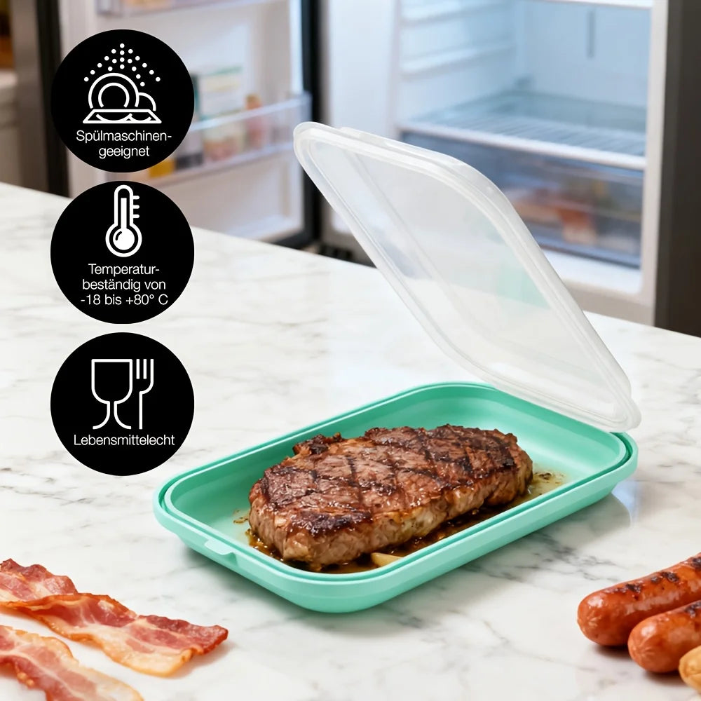 Silicone Food Storage Containers for Storing Various Ingredients, for Keeping Sausages, Cheese Fresh, Portable for Outdoor Use