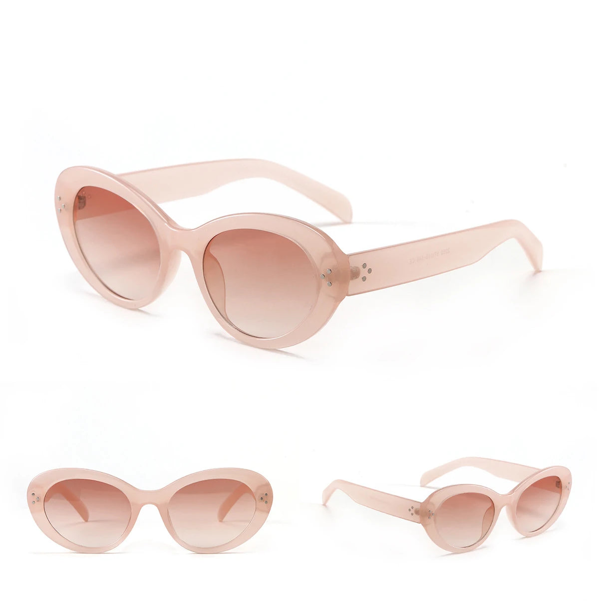 Trendy Oval Sunglasses For Women 2024 Summer Black Shades Sunglasses Womens Brand Designer Fashion Luxury Glasses Eyewear UV400
