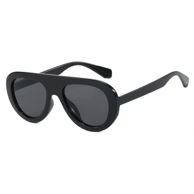 Trendy Sunglasses for Women Men Retro Round Sunglass Flat Top Designer Stylish Frame Sun Glasses Shades Vintage Unisex Eyewear