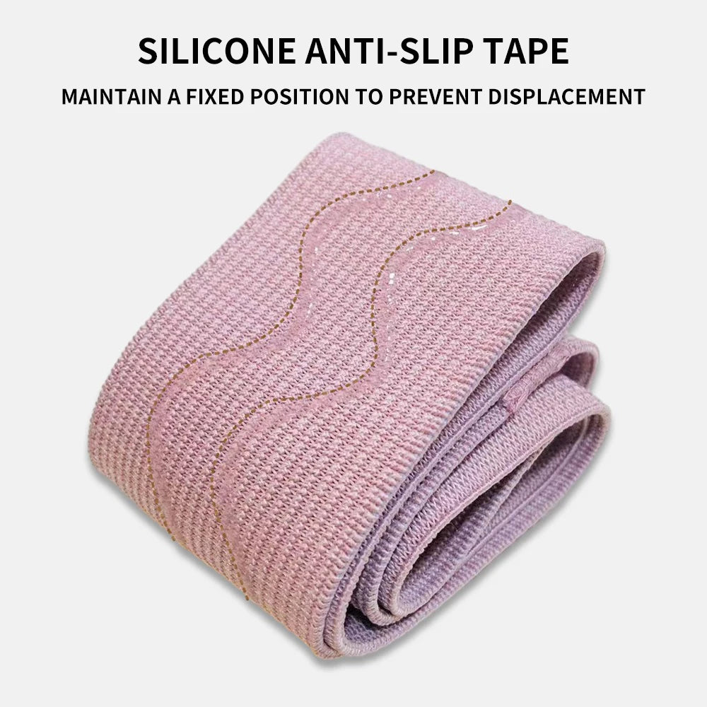 Yoga Resistance Bands Polyester Material Stretch Bands for Fitness Squats and Butt Exercises 4 Resistance Levels 20-90LB