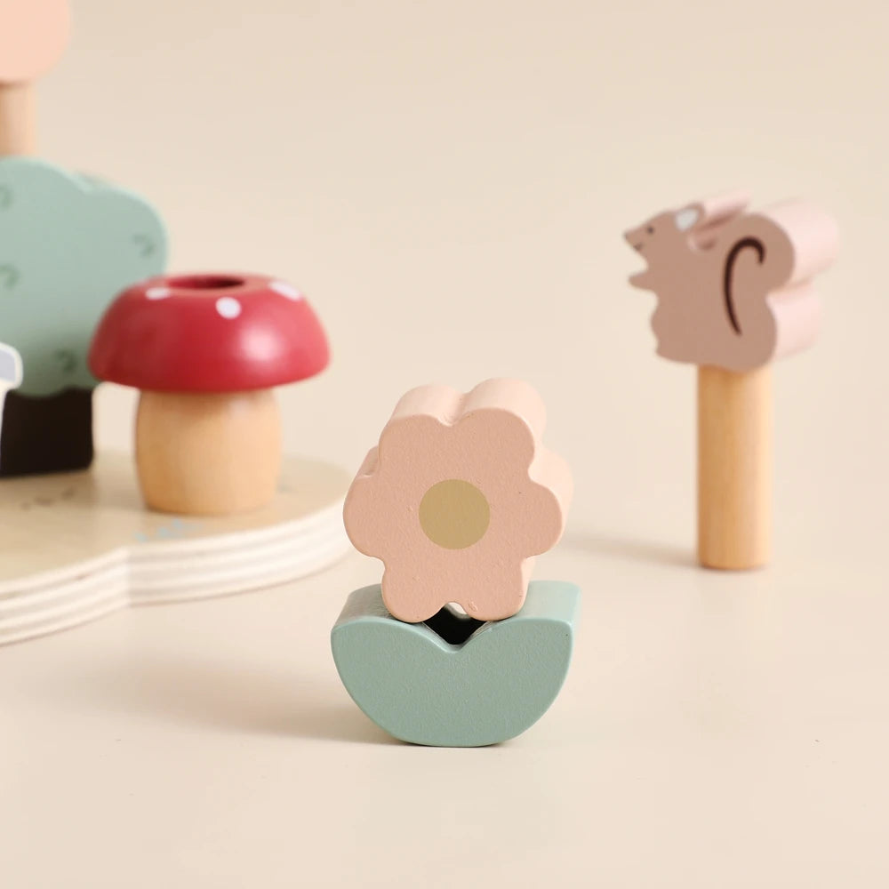 Baby Montessori Educational Toys Toddler Kids Creative Games Wooden Toys Set Plant Animal Funny Toys For 0-6 Year Old Children