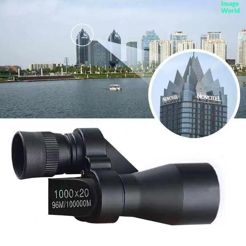 Outdoor Portable Gear Essential Equipment For Hiking Camping Travel 1000X20 Mini Pocket Monocular Clear HD View Lightweight