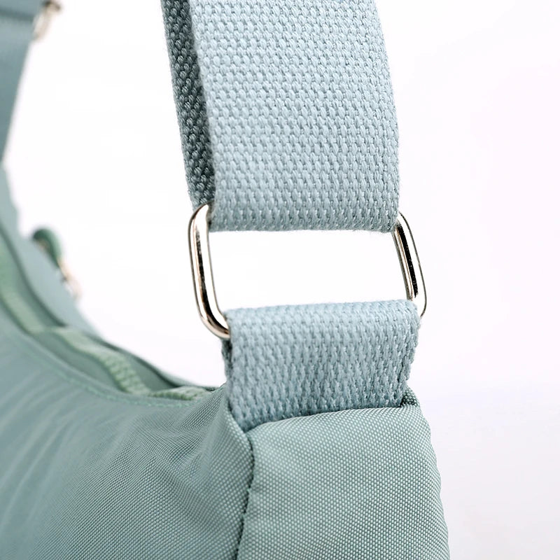 Women's Fashion Crossbody Bag - Lightweight and Casual with Fixed Strap and Zipper Closure-Perfect for Hiking,Cycling and School