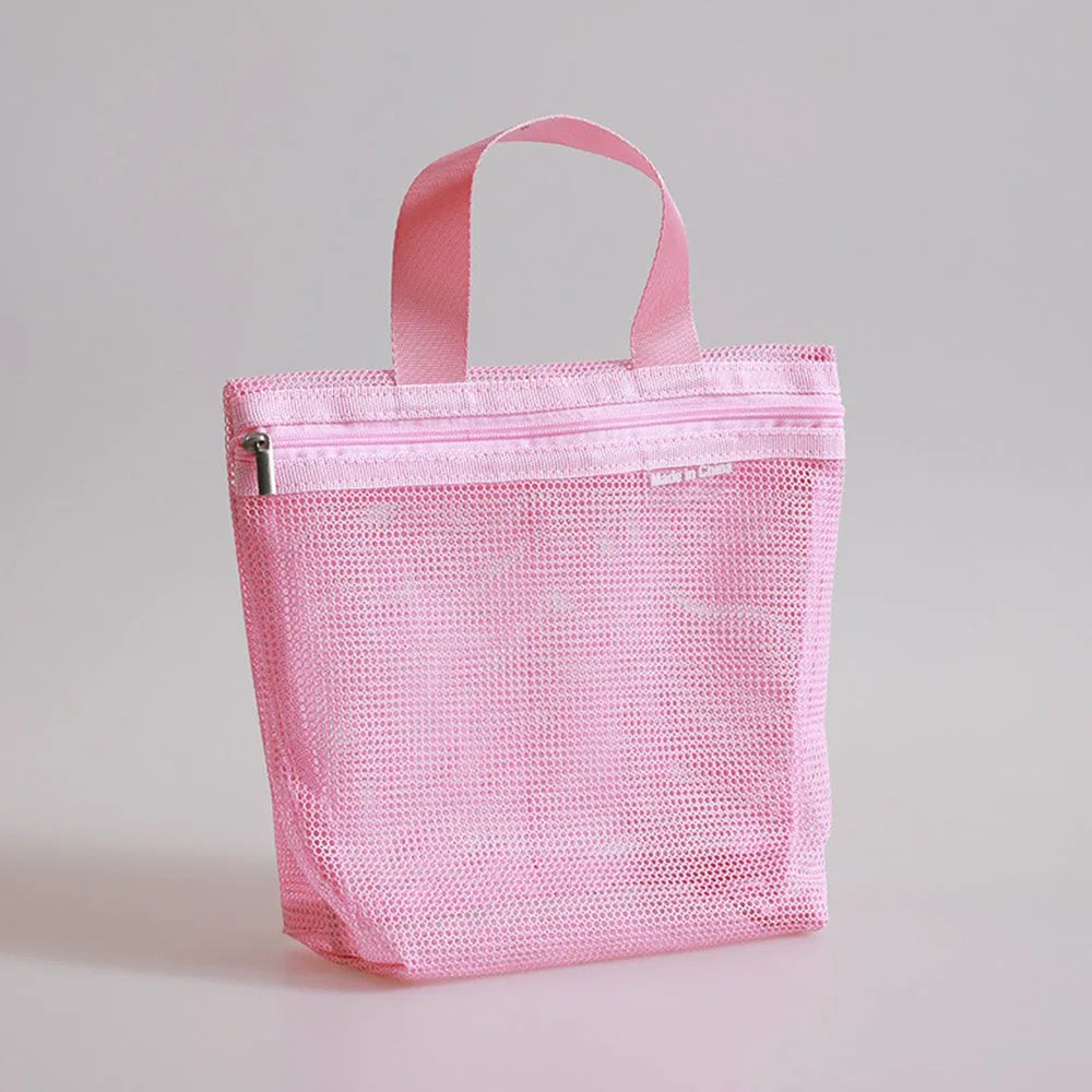 Portable Toiletry Storage Bags Mesh Travel Makeup Handheld Bags Makeup Underwear Storage Bag Travel Bag Toiletry Bag