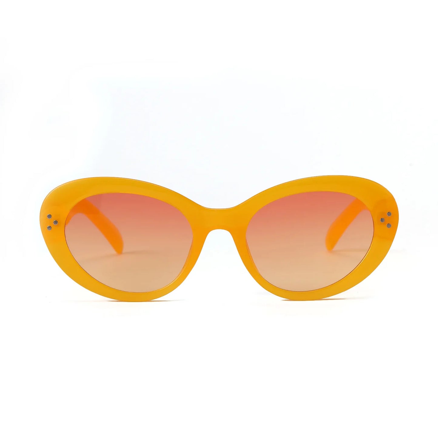 Trendy Oval Sunglasses For Women 2024 Summer Black Shades Sunglasses Womens Brand Designer Fashion Luxury Glasses Eyewear UV400