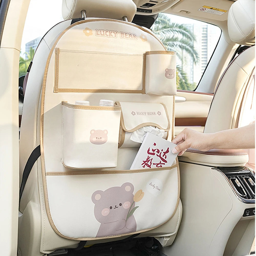 Car Seat Storage Organizer Seat Back Storage BagHanging Bags Car Stowing Tidying Pocket  Car Interior Accessories