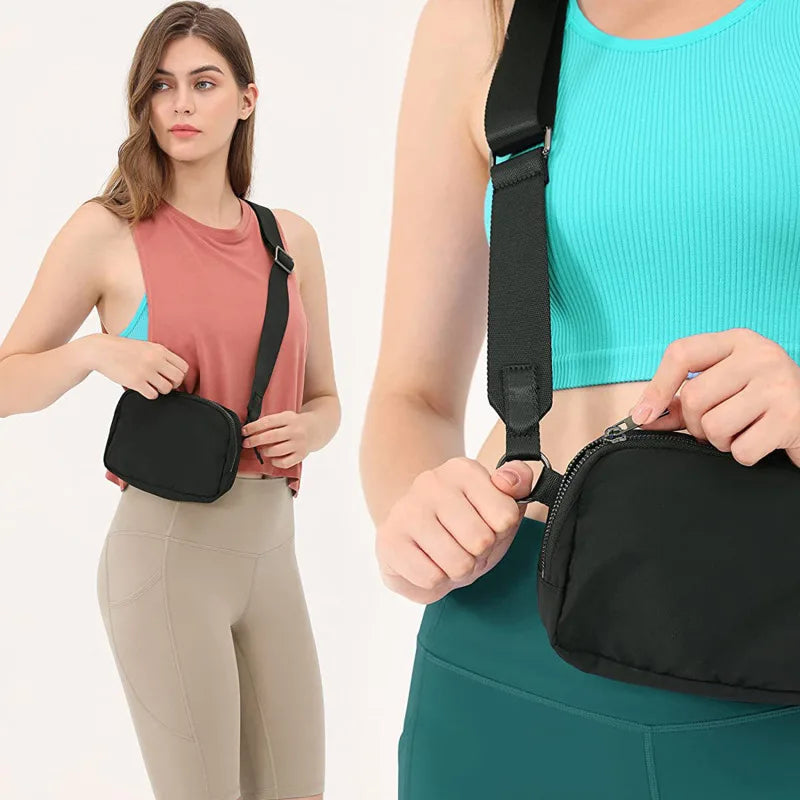 Fanny Pack Belt Bag Women Men Same Style Waterproof Waist Bag Adjustables Crossbody Outdoor Sports Mobile Phone Holder