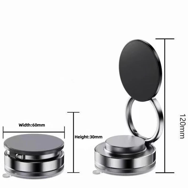 Magnetic Phone Holder for Car 360° Rotatable Foldable & Adjustable Magnetic Car Mount, Suction Cup Phone Holder for Car/Mirror
