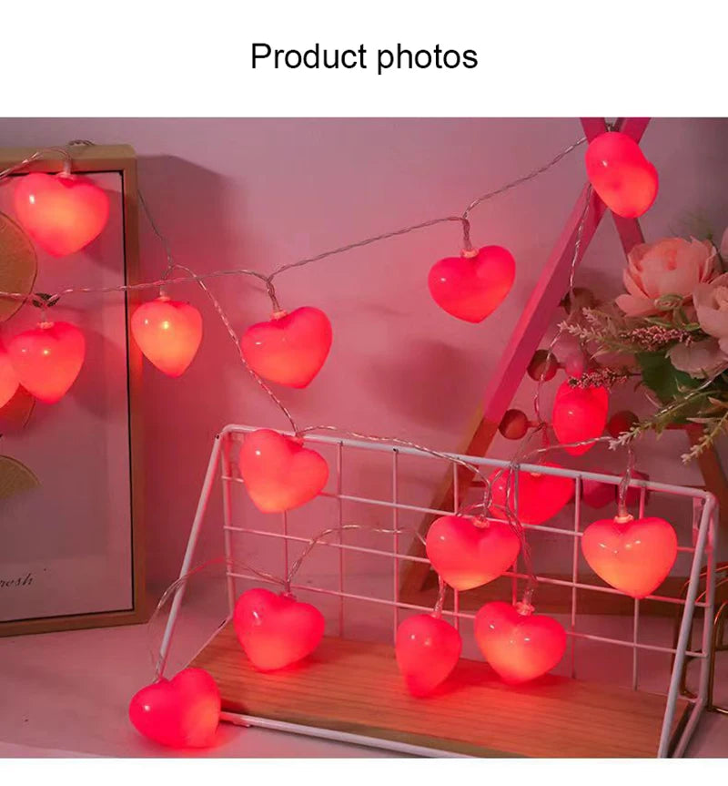 LED Light String Waterproof Outdoor Fairy Lamp Bedroom Garden Valentine's Day Birthday Wedding Party Decoration String Lights
