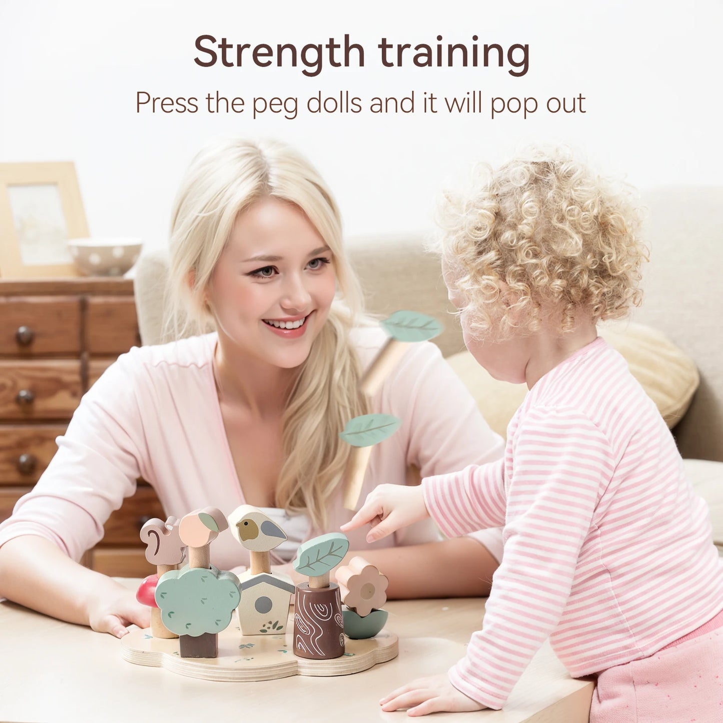 Baby Montessori Educational Toys Toddler Kids Creative Games Wooden Toys Set Plant Animal Funny Toys For 0-6 Year Old Children