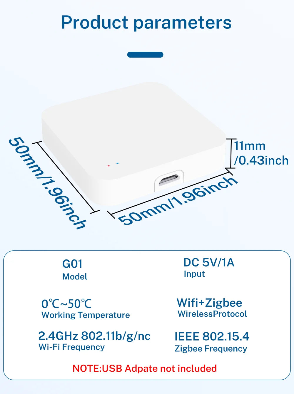 Tuya Zigbee 3.0 Gateway Hub Smart Home Wireless Bridge Smart Life APP Remote Control Automation Device