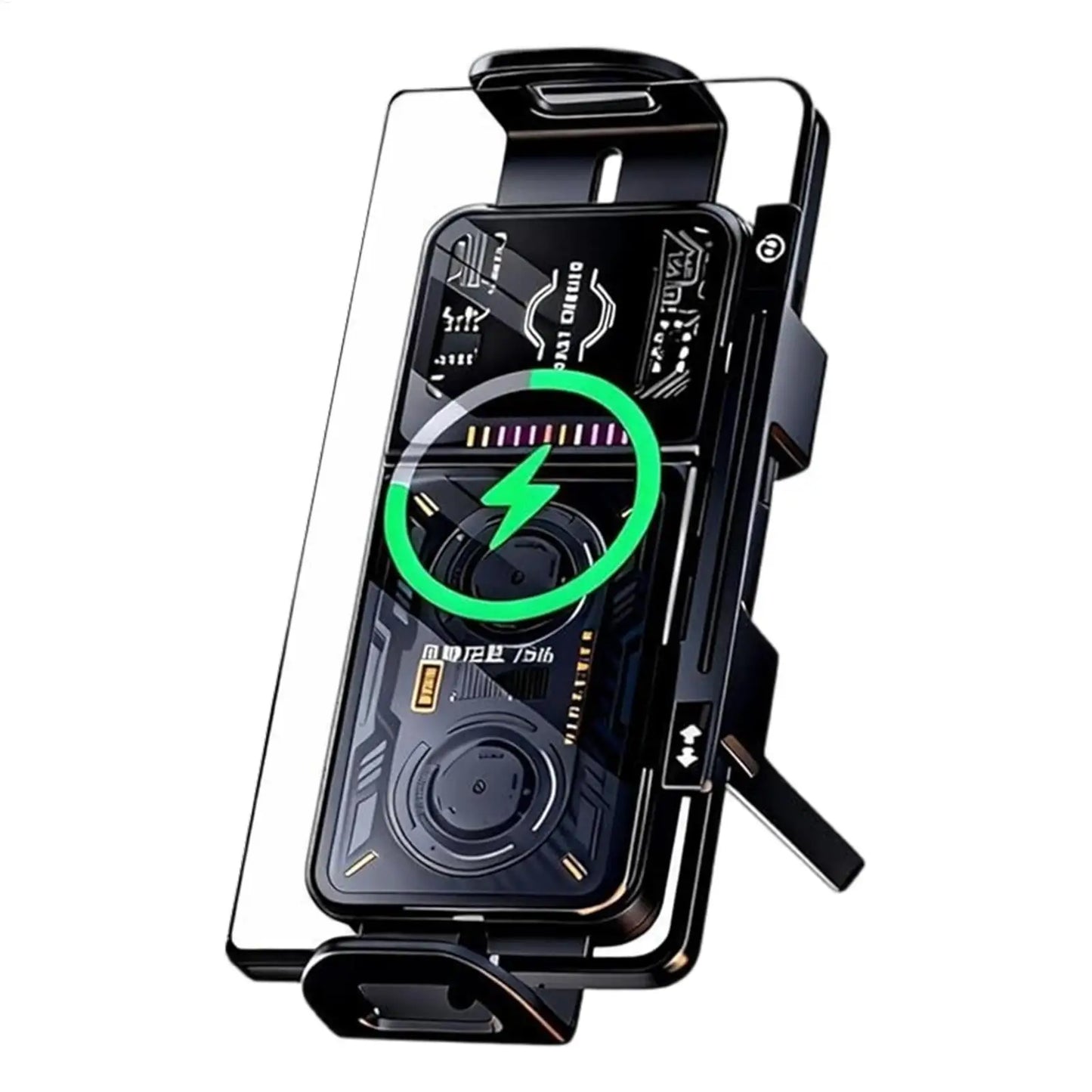 Wireless Car Charger 20W Auto Phone Clamping stand 90 Degree Rotation Car Phone Holder Charger with LED Light for car interior