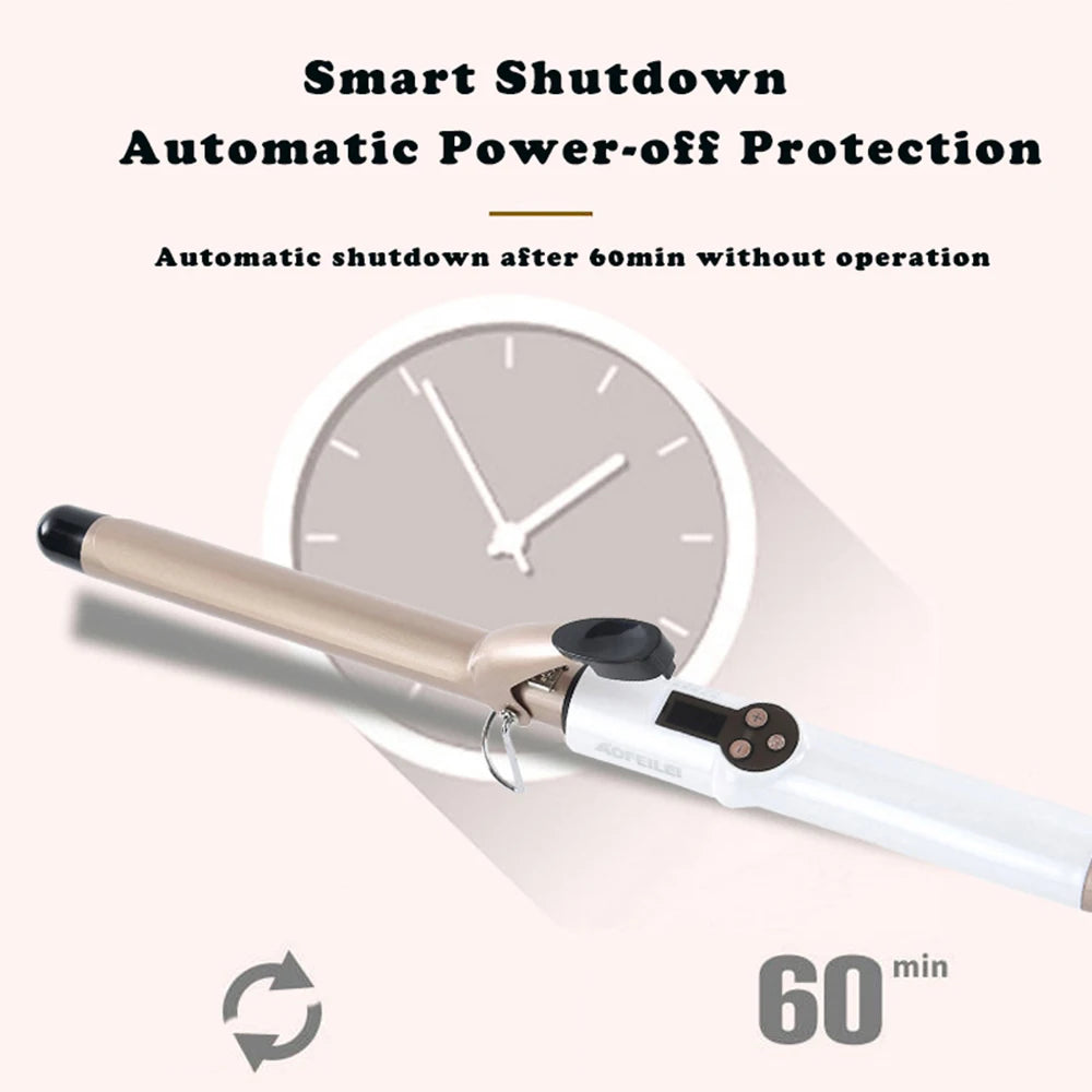 Hair Curling Iron 9mm 13mm 19mm 22mm 25mm 32mm 38mm Ceramic Hair Curler Electric Salon Styling Tool Crimping Iron