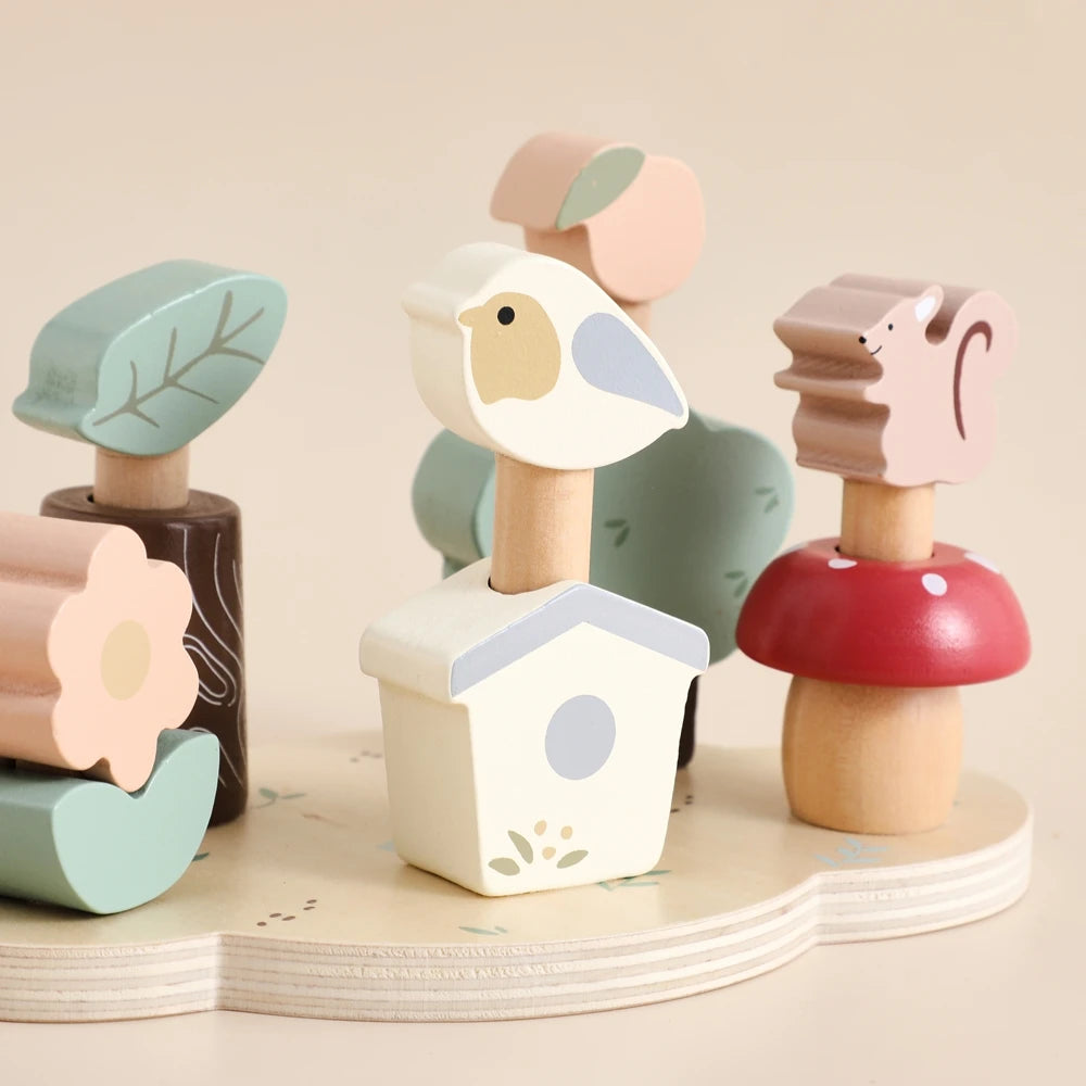 Baby Montessori Educational Toys Toddler Kids Creative Games Wooden Toys Set Plant Animal Funny Toys For 0-6 Year Old Children