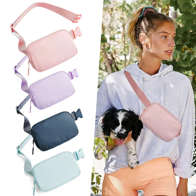 Fanny Pack Belt Bag Women Men Same Style Waterproof Waist Bag Adjustables Crossbody Outdoor Sports Mobile Phone Holder