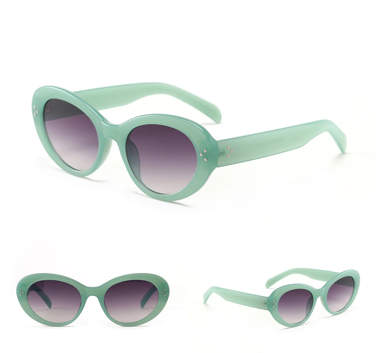 Trendy Oval Sunglasses For Women 2024 Summer Black Shades Sunglasses Womens Brand Designer Fashion Luxury Glasses Eyewear UV400