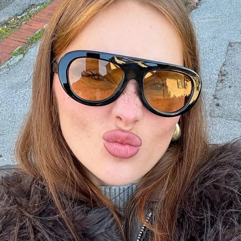 Trendy Sunglasses for Women Men Retro Round Sunglass Flat Top Designer Stylish Frame Sun Glasses Shades Vintage Unisex Eyewear