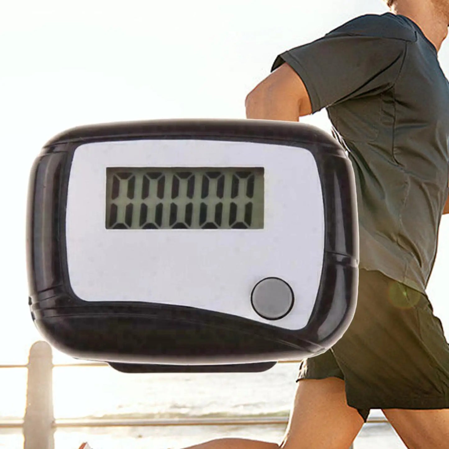 Pedometer Step Counter Gadgets Convenient Portable Exercise Belt Clip Electronic Pedometer for Fitness Walking Jogging Hiking