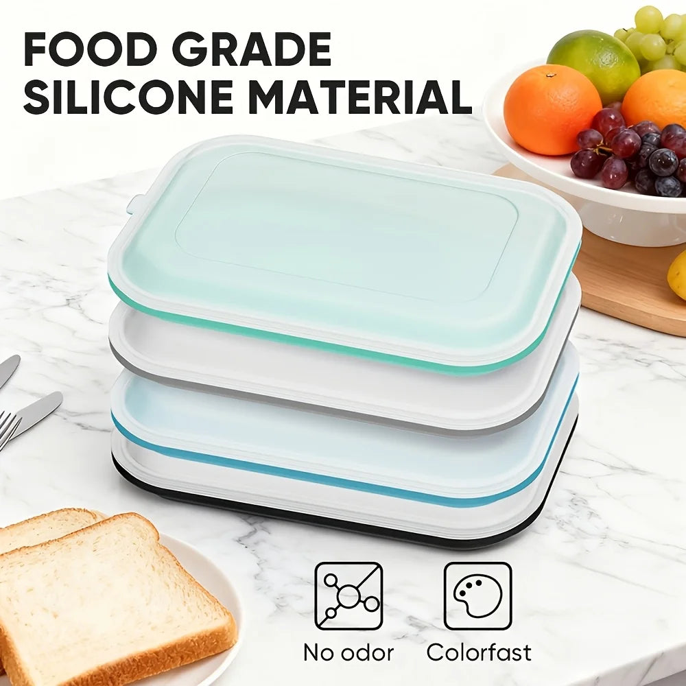 Silicone Food Storage Containers for Storing Various Ingredients, for Keeping Sausages, Cheese Fresh, Portable for Outdoor Use