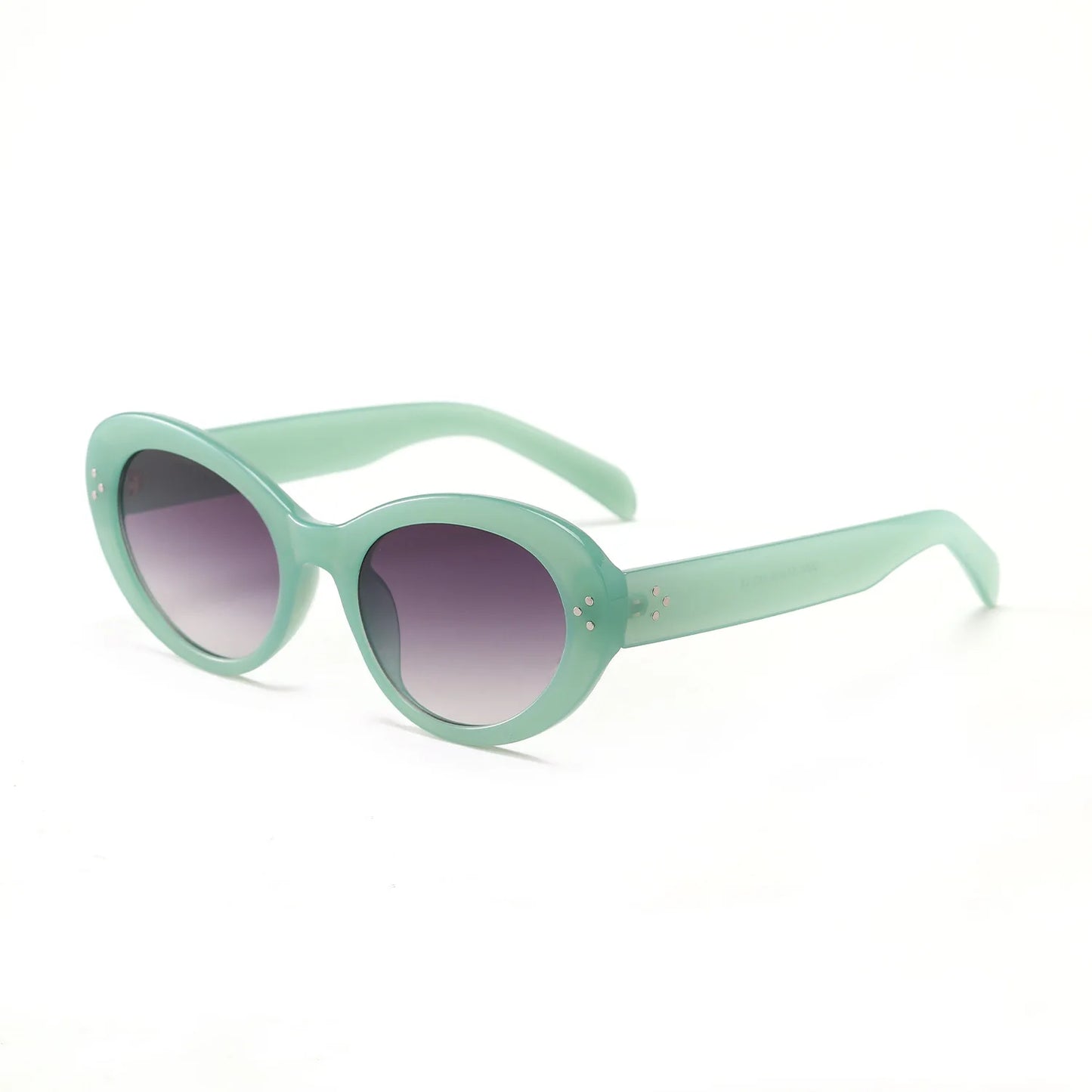Trendy Oval Sunglasses For Women 2024 Summer Black Shades Sunglasses Womens Brand Designer Fashion Luxury Glasses Eyewear UV400