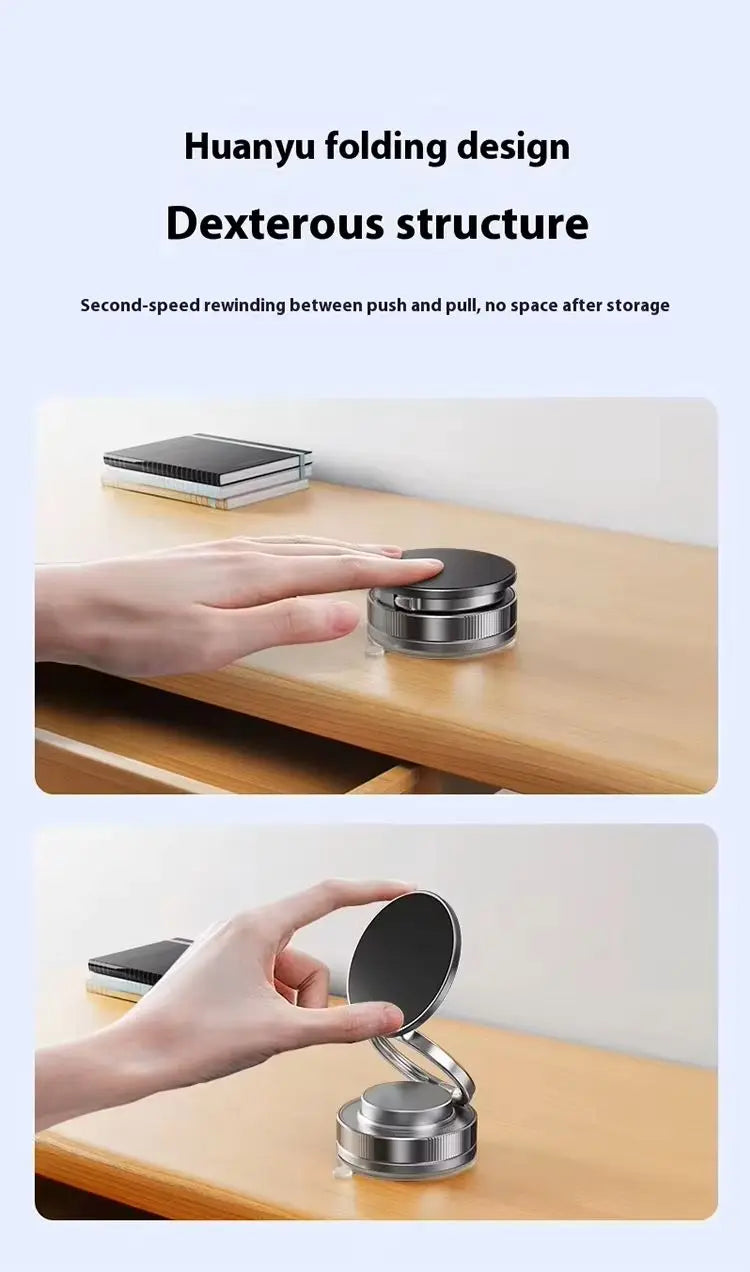 Magnetic Phone Holder for Car 360° Rotatable Foldable & Adjustable Magnetic Car Mount, Suction Cup Phone Holder for Car/Mirror