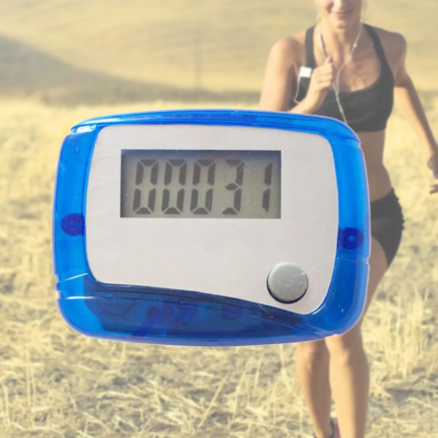 Pedometer Step Counter Gadgets Convenient Portable Exercise Belt Clip Electronic Pedometer for Fitness Walking Jogging Hiking