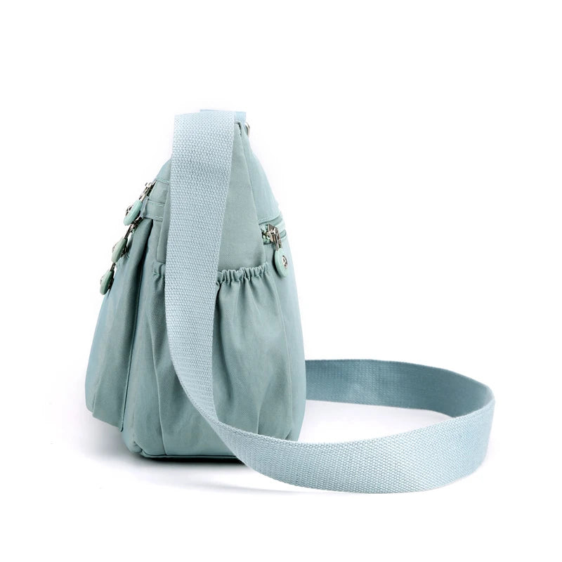 Women's Fashion Crossbody Bag - Lightweight and Casual with Fixed Strap and Zipper Closure-Perfect for Hiking,Cycling and School