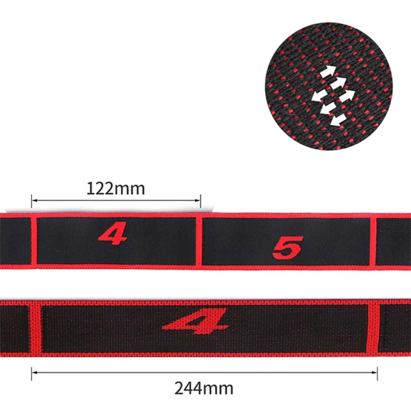 Elastic Yoga Stretching Strap Ballet Dance Leg Stretching Band Beginner Pilates Dance Gymnastics Loop Strap Belt Fitness Sport